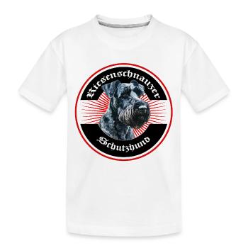 Riesenschnauzer Design - Kinder Premium Bio T-Shirt - Weiß - Vorne