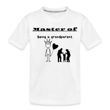 Maître d’être grand-parent - T-shirt bio Premium Enfant - blanc - Devant