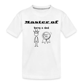 Maître d’être père - T-shirt bio Premium Enfant - blanc - Devant