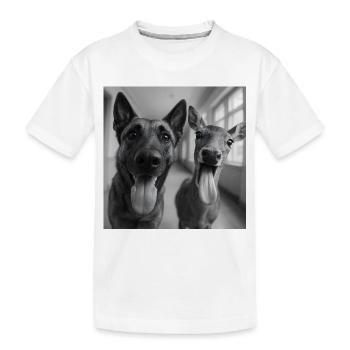 Best Buddies - Kids' Premium Organic T-Shirt - white - Front