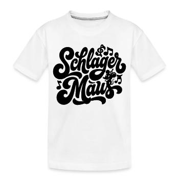 Schlager Maus - Schlagermaus - Schlagermusik - Kids' Premium Organic T-Shirt - white - Front