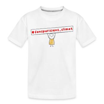 #fansparisiens_climat  - T-shirt bio Premium Enfant - blanc - Devant