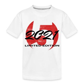 5. Geburtstag 2021 Jungen und Mädchen Geschenk - Kinder Premium Bio T-Shirt - Weiß - Vorne