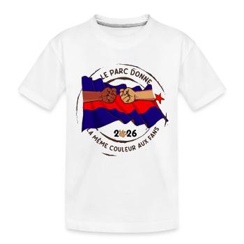 Le_Parc_donne_la_meme_couleur_aux_fans - Kinder Premium Bio T-Shirt - Weiß - Vorne