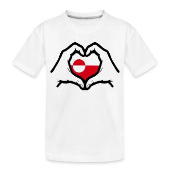 Amour au Groenland - T-shirt bio Premium Enfant - blanc - Devant