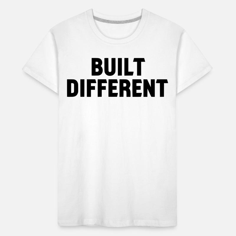 Built Different Statement Lettering Kids' Premium Organic T-Shirt