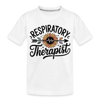 Sonnenblume Herzschlag Inspiration - Kinder Premium Bio T-Shirt - Weiß - Vorne