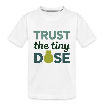 Certified Clinical Micro-Pharmacology Apparel  - Kids' Premium Organic T-Shirt - white - Front