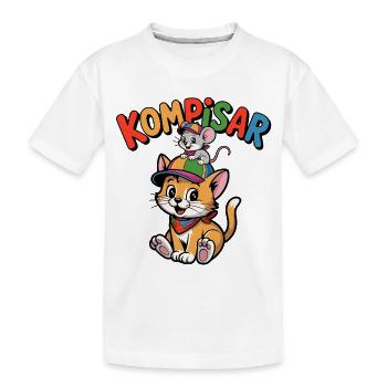 Friends Forever – Chat et souris mignons en couleurs - T-shirt bio Premium Enfant - blanc - Devant