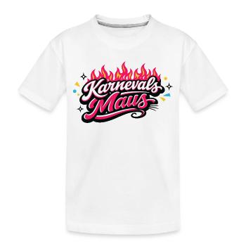 Cologne de la souris de carnaval - Design du carnaval de Cologne - T-shirt bio Premium Enfant - blanc - Devant