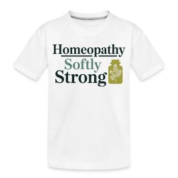 Homéopathie Praticien Professionnel Doux, Fort - T-shirt bio Premium Enfant - blanc - Devant