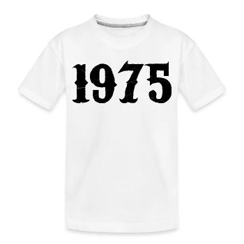 1975 - Kinder Premium Bio T-Shirt - Weiß - Vorne