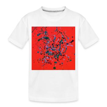 orange_mel - Kids' Premium Organic T-Shirt - white - Front