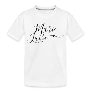 Marie-Luise Nom de famille Prénom Décoratif - T-shirt bio Premium Enfant - blanc - Devant