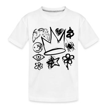 Art Graph Motif - T-shirt bio Premium Enfant - blanc - Devant