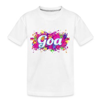 Goa India Couleurs rétro colorées Souvenir vintage - T-shirt bio Premium Enfant - blanc - Devant