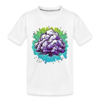 Purple Mist Ball Explosion - Kids' Premium Organic T-Shirt - white - Front