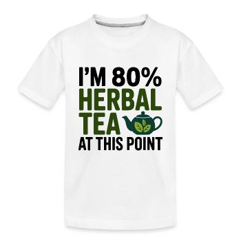 Naturopathe, je suis professionnel à 80 % des tisières - T-shirt bio Premium Enfant - blanc - Devant
