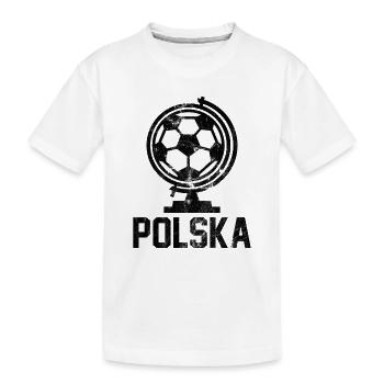 Polska Football - Kids' Premium Organic T-Shirt - white - Front