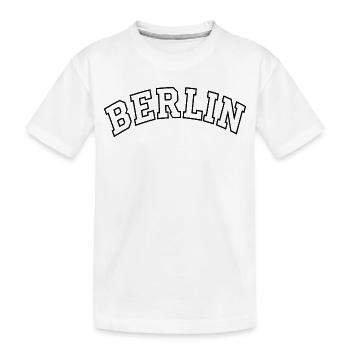 Berlin Arc Kontur - Kinder Premium Bio T-Shirt - Weiß - Vorne