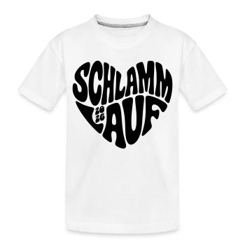 Course de boue 2026 - Course de boue 2026 - T-shirt bio Premium Enfant - blanc - Devant
