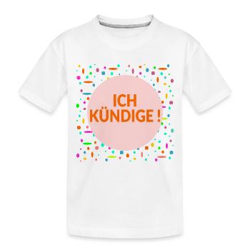 Poste de licenciement - T-shirt bio Premium Enfant - blanc - Devant