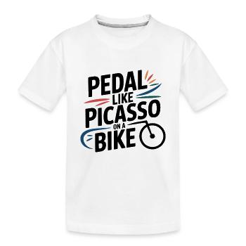 Cycliste Professionnel Artistique - T-shirt bio Premium Enfant - blanc - Devant