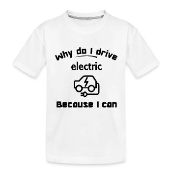 Elektroautos und mobile Zukunft - Kinder Premium Bio T-Shirt - Weiß - Vorne