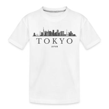 Tokyo Japon, silhouette de Tokyo - T-shirt bio Premium Enfant - blanc - Devant