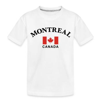 Montréal, Canada - T-shirt bio Premium Enfant - blanc - Devant