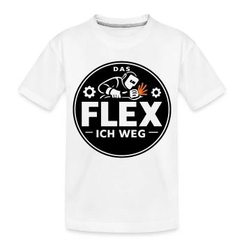 Soudeur, métallurgiste, Flex Je Dirais - T-shirt bio Premium Enfant - blanc - Devant