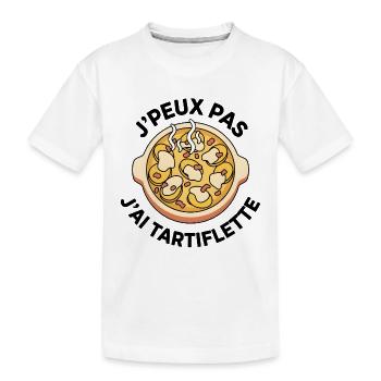 Dampfende Ravioli-Suppe - Kinder Premium Bio T-Shirt - Weiß - Vorne