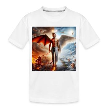 Dualité Céleste et Infernale - T-shirt bio Premium Enfant - blanc - Devant