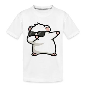 Tamponnement du blanc de cochon d’Inde - T-shirt bio Premium Enfant - blanc - Devant