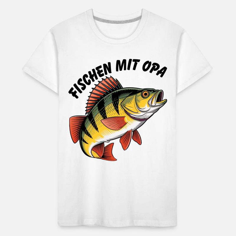 Pêche avec papy T-shirt bio Premium Enfant