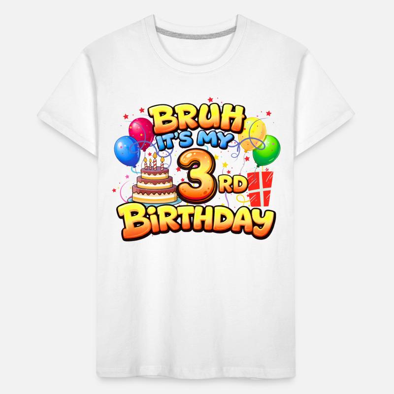 3. Geburtstagsshirt 3. Geburtstagsgeschenk Junge Mädchen 3. Kinder Premium Bio T-Shirt
