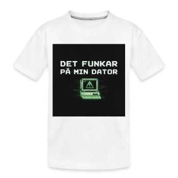 Ça développe l’humour – ça marche sur mon ordinateur - T-shirt bio Premium Enfant - blanc - Devant