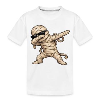 Dabbing Mumie - Kinder Premium Bio T-Shirt - Weiß - Vorne