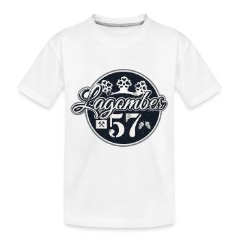 Sejerlänner Lagombes Allrounder Siegerländer Platt - Kinder Premium Bio T-Shirt - Weiß - Vorne