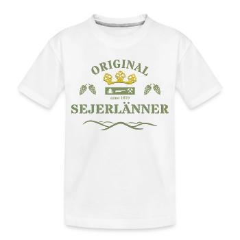 Original Sejerlänner Siegerländer  - Kinder Premium Bio T-Shirt - Weiß - Vorne