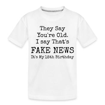 18. Geburtstag | Geburtstag 18 Jahre - Kinder Premium Bio T-Shirt - Weiß - Vorne