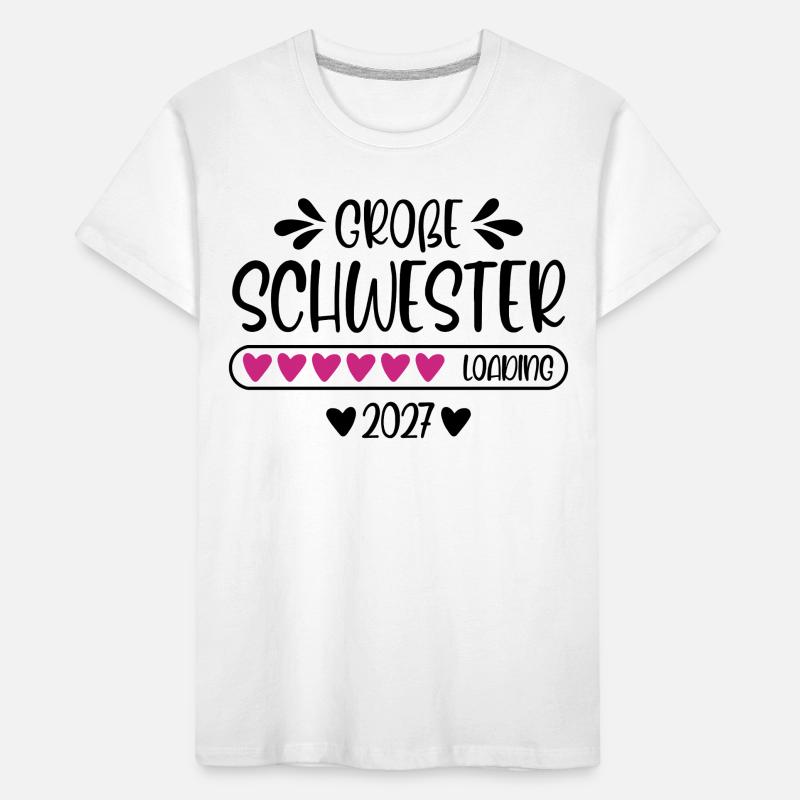 Große Schwester 2027 loading Kinder Premium Bio T-Shirt