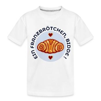 Franzbrötchen Gebäck - Kinder Premium Bio T-Shirt - Weiß - Vorne