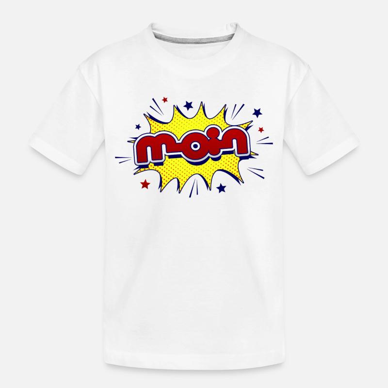 Moin - Kinder Premium Bio T-Shirt - Weiß