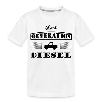 Diesel et cylindrée - T-shirt bio Premium Enfant - blanc - Devant