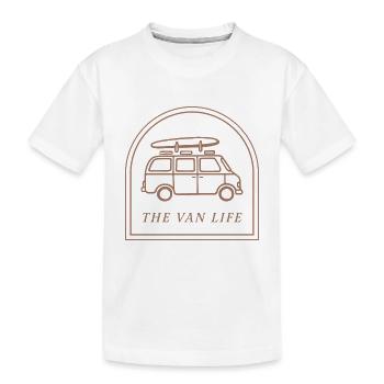 Van life, surf, road trip esthétique plage - T-shirt bio Premium Enfant - blanc - Devant