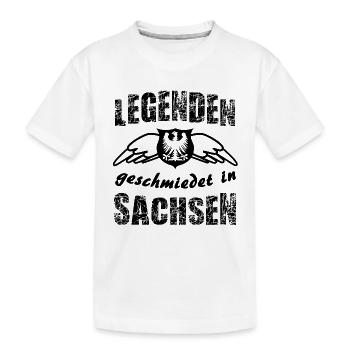 Legenden aus Sachsen - Kinder Premium Bio T-Shirt - Weiß - Vorne