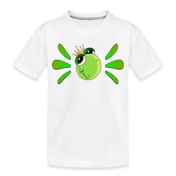 Geburtstagskind Geburtstag Frosch - Kinder Premium Bio T-Shirt - Weiß - Vorne
