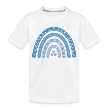 Bohème Bleu Arc-en-ciel - T-shirt bio Premium Enfant - blanc - Devant