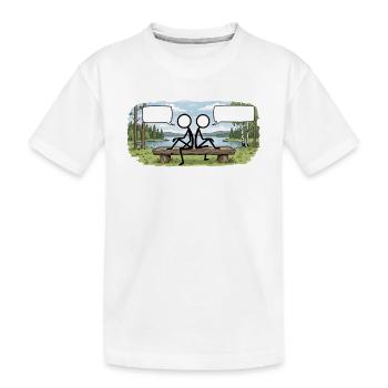 Savo Guys Duo 1 By Nature - Kinder Premium Bio T-Shirt - Weiß - Vorne